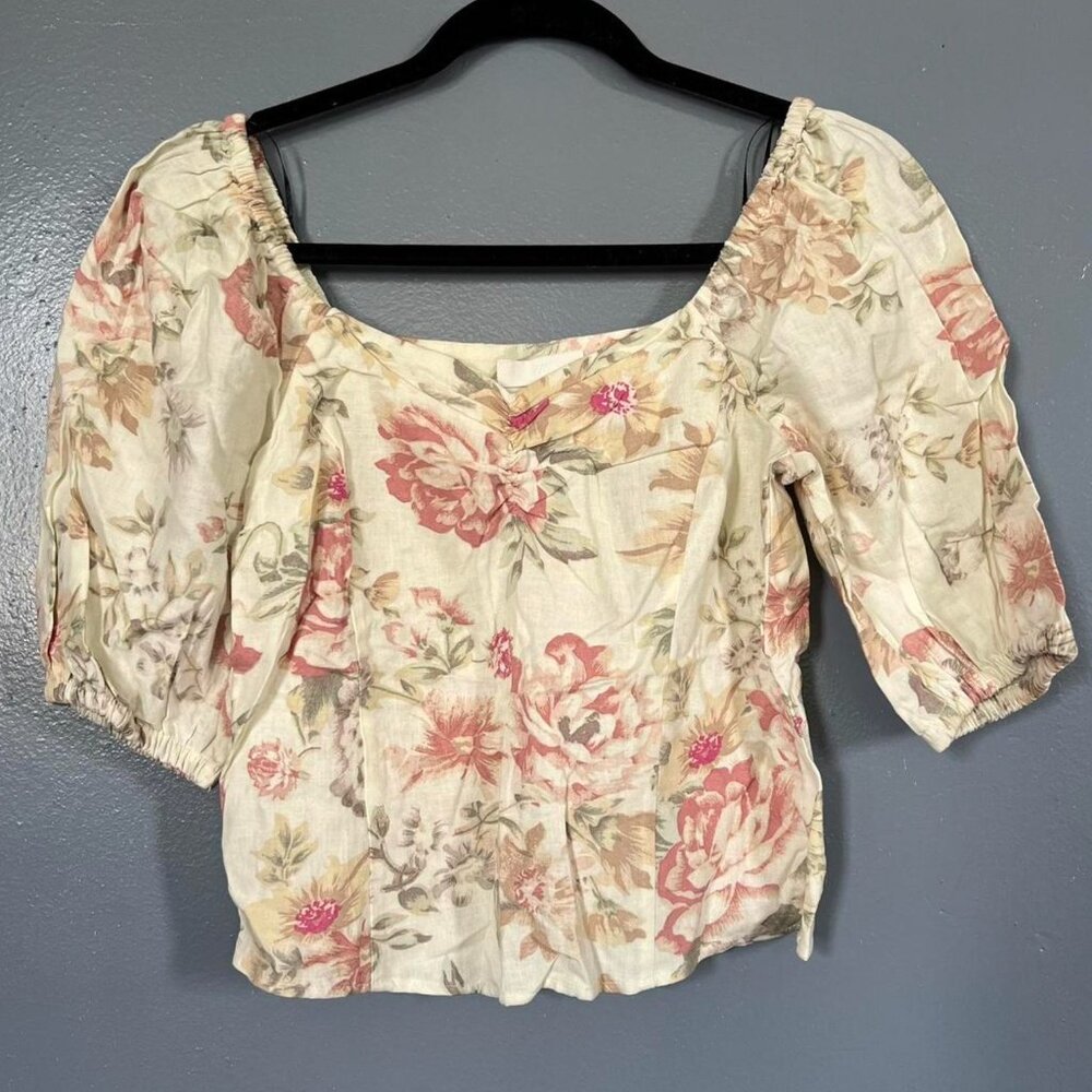 SUPER CUTE FLORAL VINTAGE LOOK TOP H&M